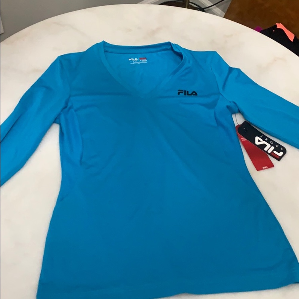 New with tags! Fila blue long sleeve